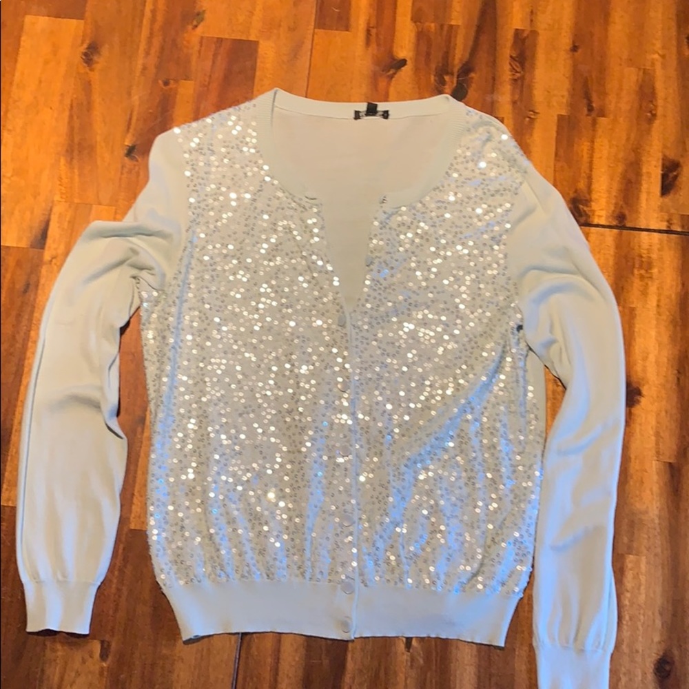 Sequin Light Blue Cardigan